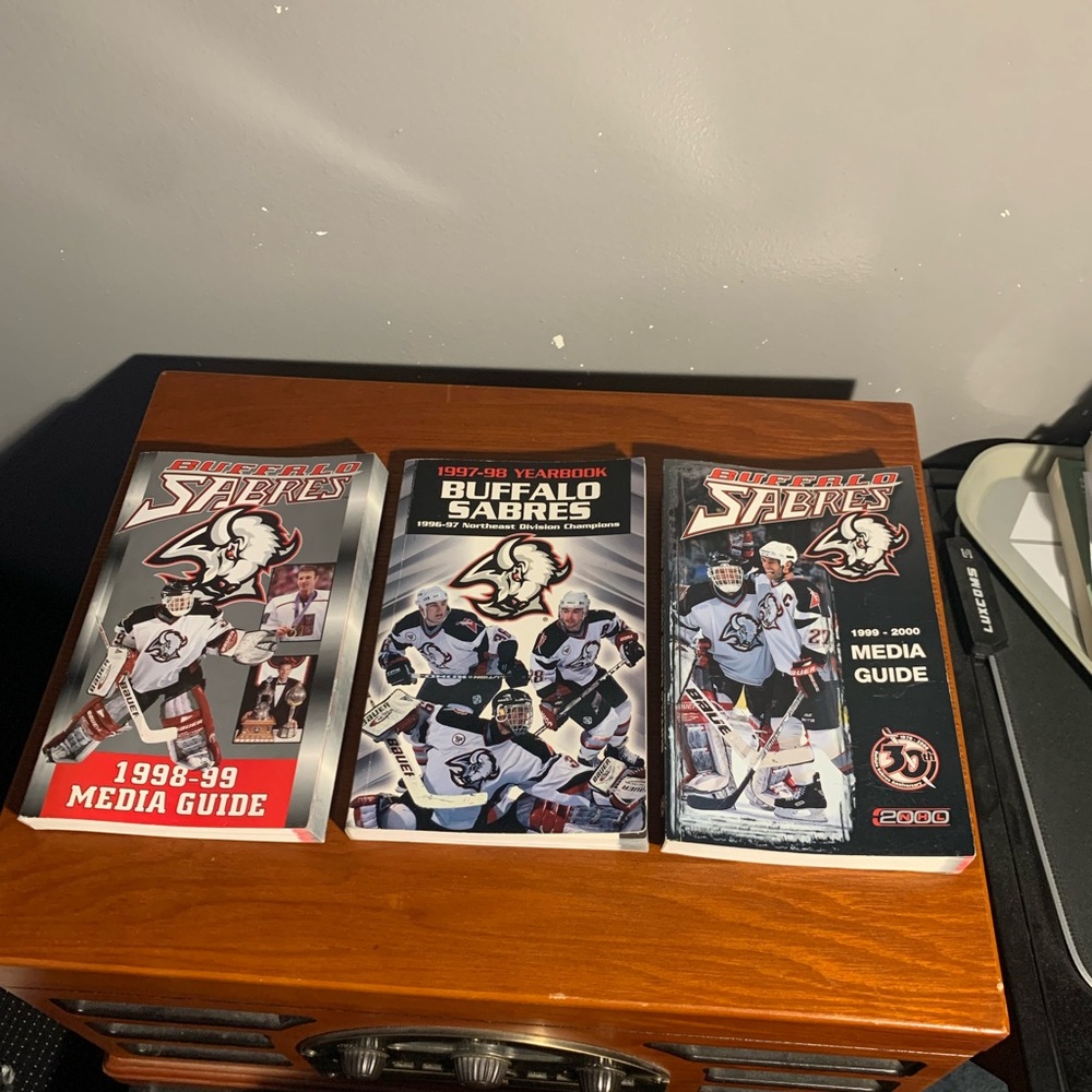 Vintage Buffalo Sabers Yearbook and Media Guides
